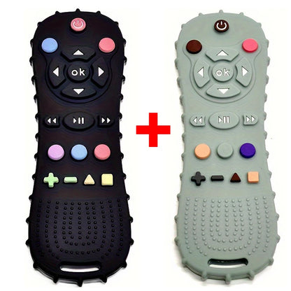 Novelty Silicone Simulation TV Remote Control Shape Soothing Toy Baby F