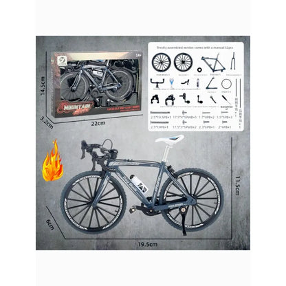 Alloy Bicycle Model, Pressure Melting Assembled Bicycle Toy, Simulation Collectible, Gift, Toy
