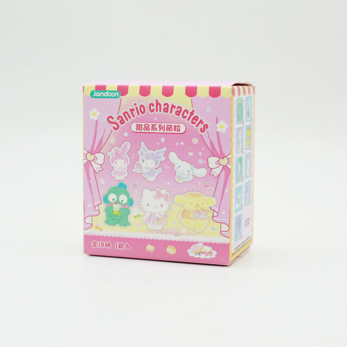 Sanrio Characters Kawaii Mini Figures Dessert Cake Puff Cookie Blind Box Toys Collection Desk Ornaments Birthday Gifts