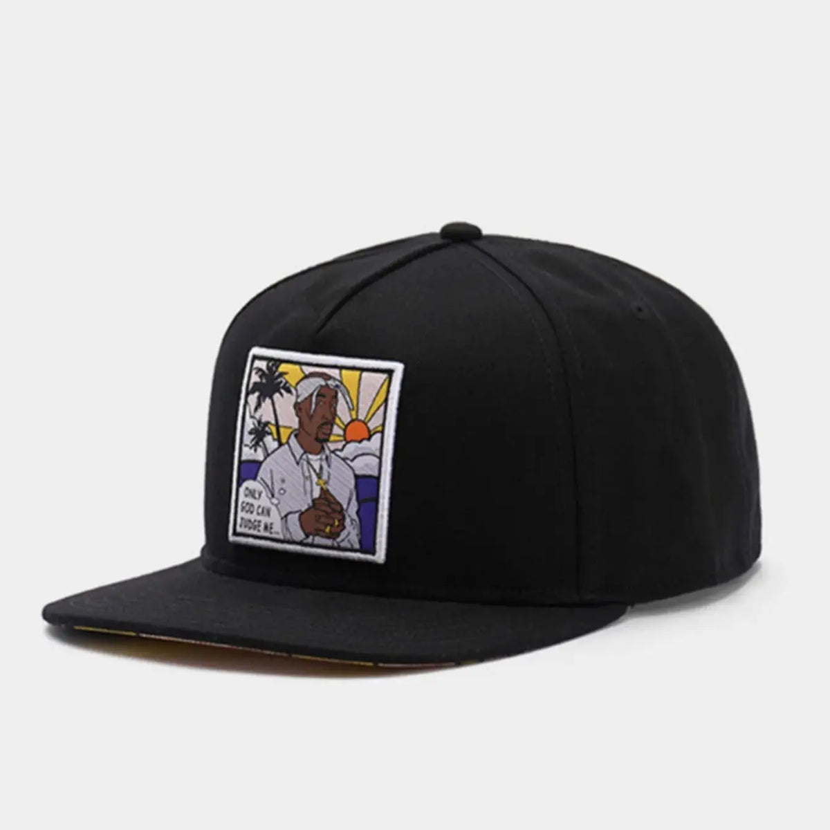 FINDPRO A-Dam Cap Golden Letters Flower Snapback Adjustable Sun Baseball Hat for Men Women Adult Outdoor Casual