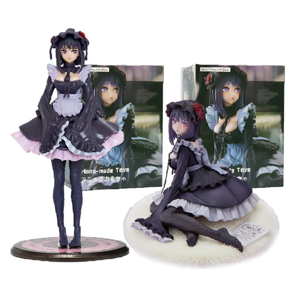 2 Kinds My Dress-Up Darling Anime Figure Black Maid Outfit Kitagawa Marin Action Figure Shizuku Kuroe Figurine Collection Model