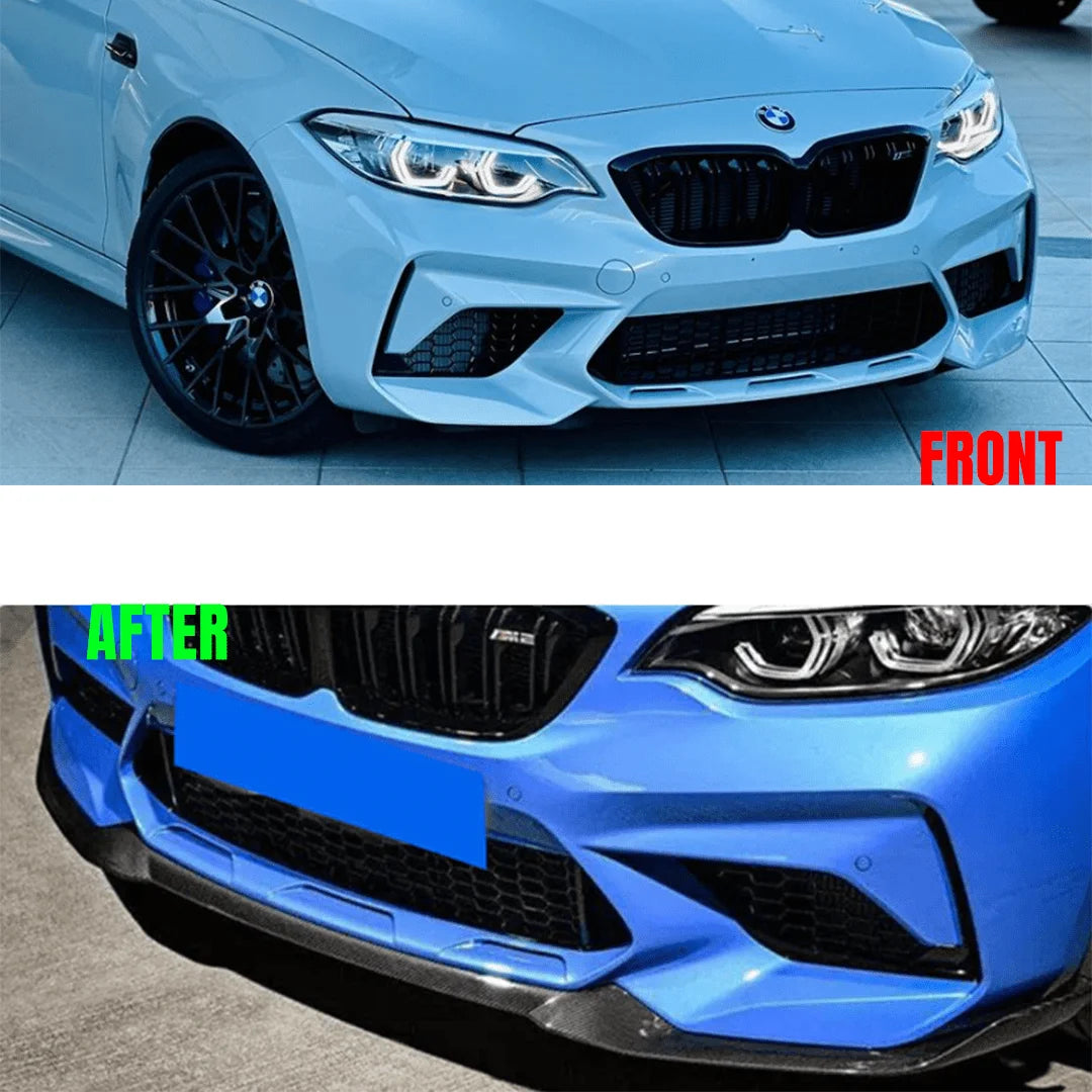 Front Bumper Lip Splitter Diffuser Lower Guard For BMW F87 M2 Competition M2C Coupe 2016-2021 Car Styling Tuning Accessories