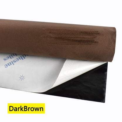20-100cm Suede Leather Fabrics for Car Interior Modification Self-adhesive Splicing Cloth DIY Door Panel Workbench Wrap Sticker