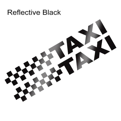 Reflective Car Sticker Taxi Sign Camouflage Styling Vinyl Film Decal Side Window Decoration Automobiles Exterior Accessories