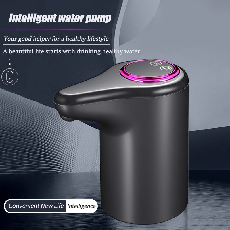 Electric Water Pump, Automatic Intelligent Household Bottled Purified Water Dispenser, USB Charging, Wireless Water Pump