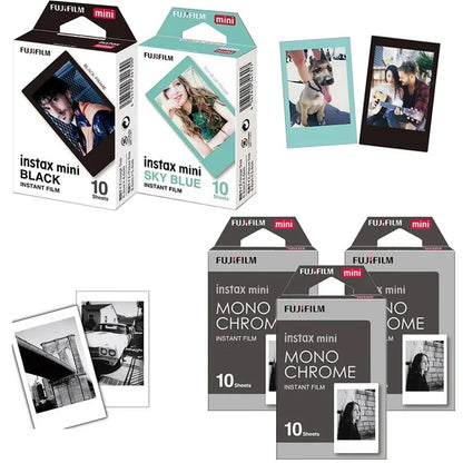 Fujifilm Instax Mini Film White 10 20 40 60 80 100 Sheets For FUJI Instant Photo Camera Mini 12/11 9 8 7 70 90 Film Camera