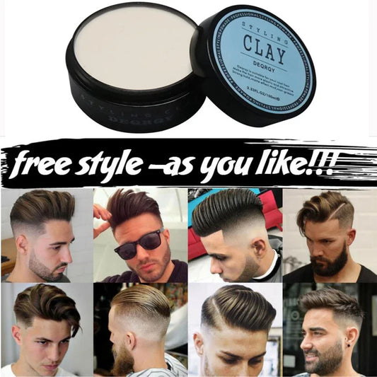 Fashion Matte Finished Hair Styling Clay Daily Use Mens Hair Clay High Strong Hold Low Shine Hair Styling Wax 100ml