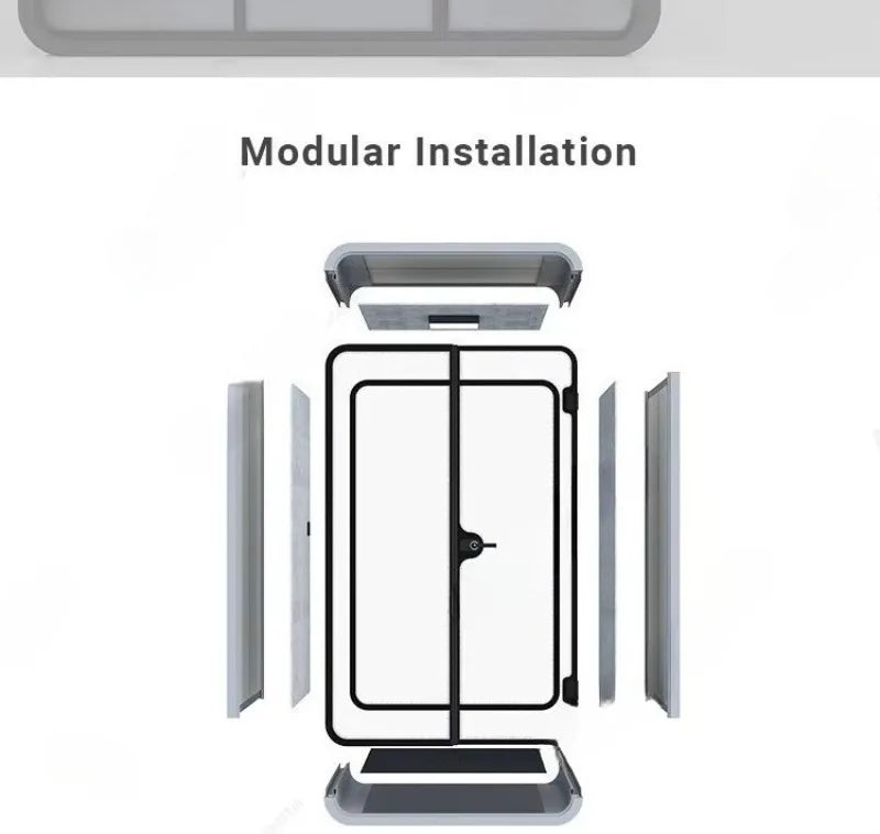 Sound Insulation Cabin Portable Quiet Work Pod For Home Office Remote Work Online Exam Voice Recording Practice