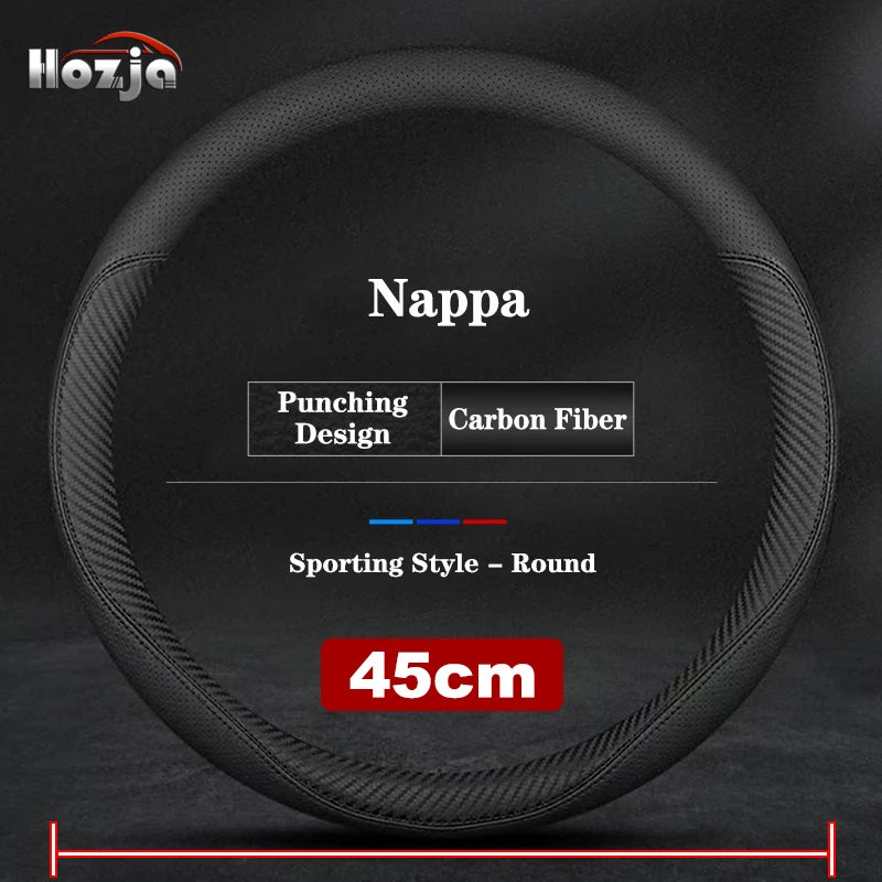 38CM 40CM 42CM 45CM 47CM Car Truck Extra Large Artificial Leather Steering Wheel Braid Cover Universal Auto Interior Accessories