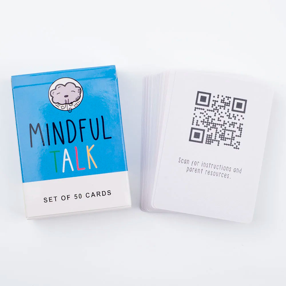 Mindful Talk Board Game 50 Cards Ice Breaker Social Gathering Closer Friends Funny and Meaningful Party Game