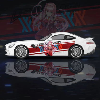 Anime Zero Two Sexy Girl Car Wrap Protect Sticker Car Decal Creative Sticker Car Body Appearance Modification Decorative Sticker
