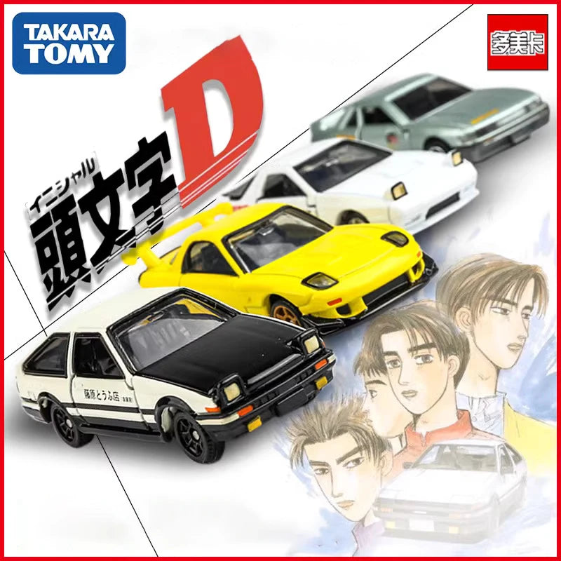 TOMY Initial D AE86 Supra RX7 GTR Alloy Car Diecasts & Toy Vehicles Car Model Miniature Scale Model Car For Children