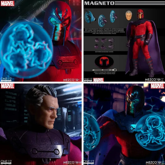 Original Mezco ONE:12 Magneto Action Figure Collectible Model Toy Gift for Kids Anime Marvel Comics Style
