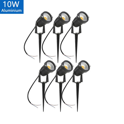 5W 10W 15W Outdoor Waterprof IP65 220V110V12V24V Spike Garden Path Green Spotlights Landscape Garden Warm White LED Lawn Lamp