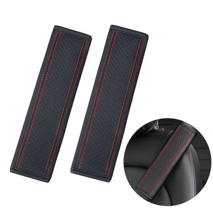 1/2Pcs Car PU Seat Belt Safety Belt Shoulder Cover Soft Breathable Protection Seat Belt Padding Pad Auto Interior Accessories
