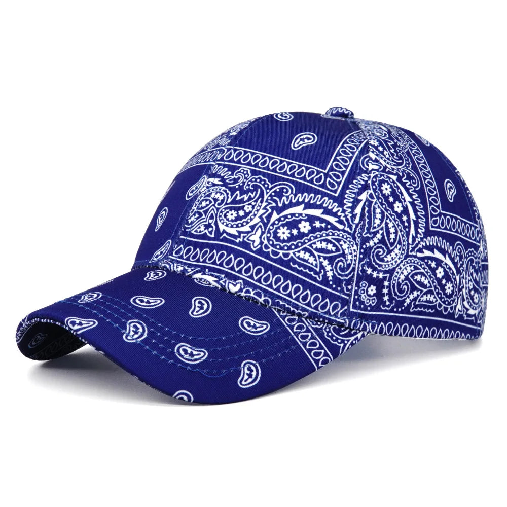 Cashew Flower Color Block Baseball Cap European and American  Summer Sun Protection Casual Fashion Duckbill Cap Outdoor Sun Hat