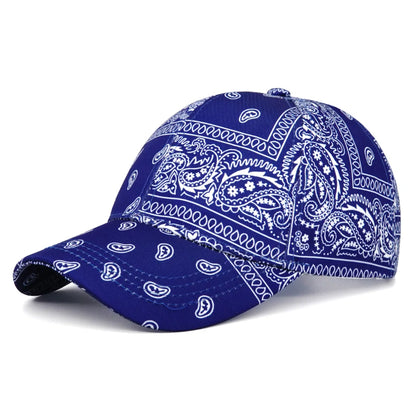 Cashew Flower Color Block Baseball Cap European and American  Summer Sun Protection Casual Fashion Duckbill Cap Outdoor Sun Hat