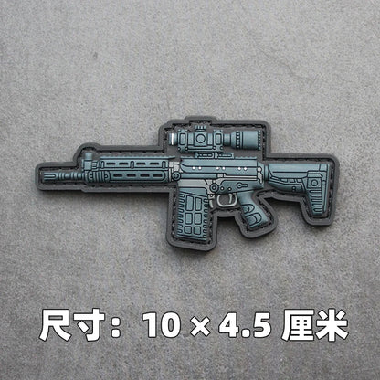 New 3D PVC Armband M416 Q Edition Armband Backpack Morale Collection Tactical Fast Tank Military Hook&Loop Patches for Clothing