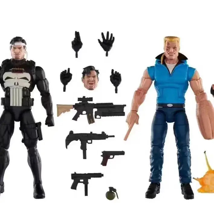 Original Hasbro Marvel Legends Punisher Executioner Anime Figure Model Gift Toy Collection