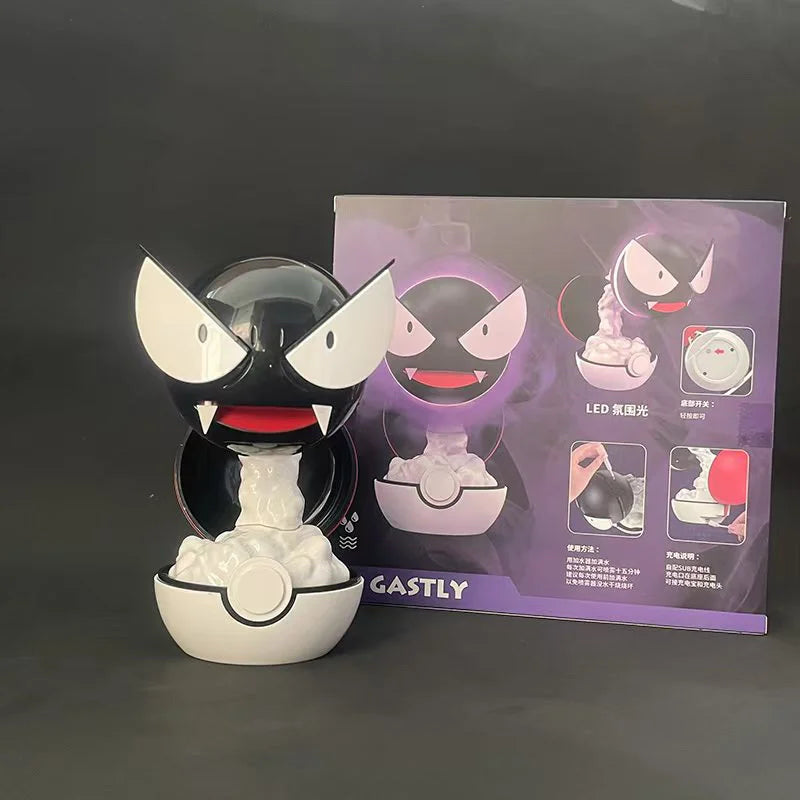 Gastly Ghost Anime Action Figure Humidifier Night Light Collectible Desktop Decoration Model Toy Children Figurine Gift