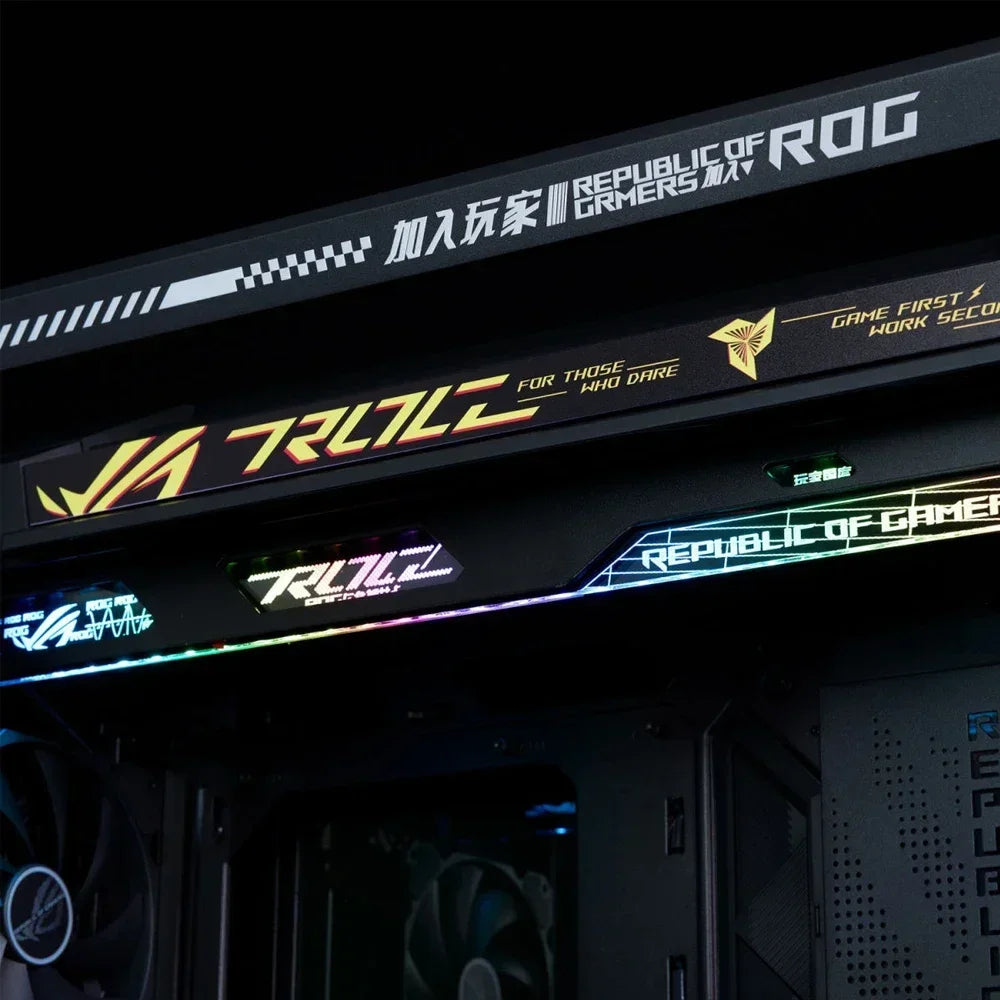 MOD Computer Lighting Panel for Asus GR701 Case,ROG HYPERION Gaming Cabinet Lightboard,DIY Laser Refit Plate 5V AURA SYNC