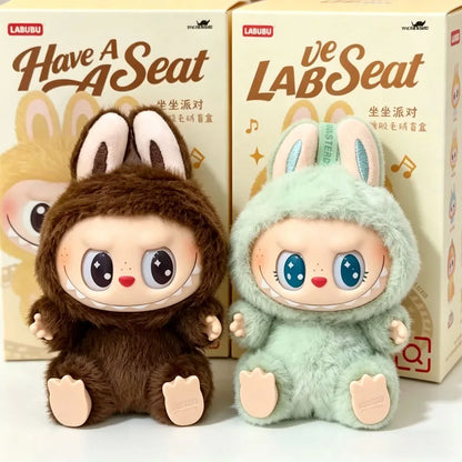 Labubu Doll POP MART Blind Box 100% Authentic THE MONSTERS 2.0 Have a Seat Plush Pendant Gift - Mystery Box - Collectible Toys
