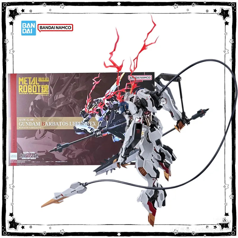 Bandai Genuine Metal Robot Spirits ASW-G-08 Barbatos Lupus Rex Anime Gundam Action Figure High Poseability Collection Model Toys