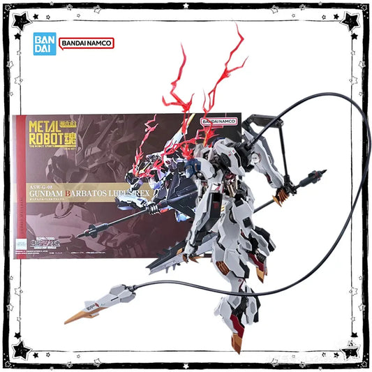 Bandai Genuine Metal Robot Spirits ASW-G-08 Barbatos Lupus Rex Anime Gundam Action Figure High Poseability Collection Model Toys