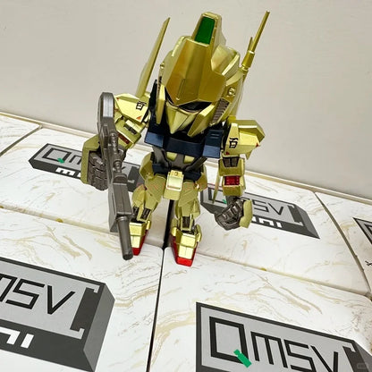 2026 Qmsv Mini Gold Team Gundam Blind Box Q Version Figure Golden Coating Hidden Style Desktop Decor Toy Gift For Gundam Fans