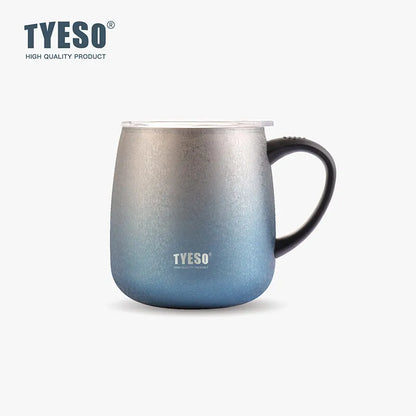 Tyeso Portable Stainless Steel Handheld Insulated Cup Coffee Cup Large Capacity Creative Insulated Design for Home Office Item