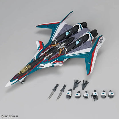 Assembly Bandai in Stock Original HG MACROSS Anime VF-31S SIEGFRIED(ARAD MOLDERS USE) DELUXE SET Action Figures Toys Collectible