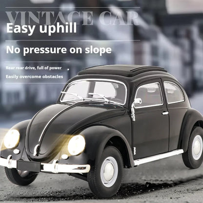 1/16 Full Scale Classical RC Car D62mini Remote Control Car Retro Beetle 1950 Climbing Vehicle Simulation Model Toy For Children