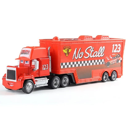 Pixar Car 2 Car 3 Storm Jackson Truck Lightning McQueen No：4 28 33 63 Container Truck Die Casting Mack Model Child Birthday Gift