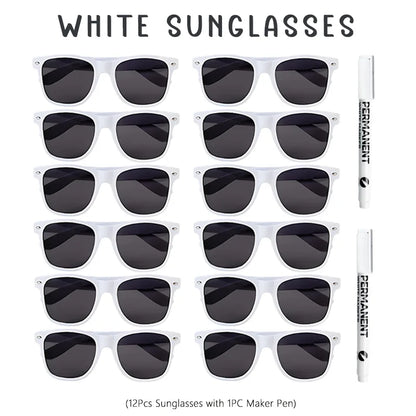 12-100Pcs Wedding Sunglasses for Guests Heart Shaped Sunglasses Bachelorette Party Glasses Bridal Shower Party Favors Photo Prop