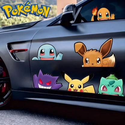 20styles Monster Elf Car Stickers Anime Figure Eevee Charmander Cute Cartoon Doll Creative Sticker Birthday Gifts