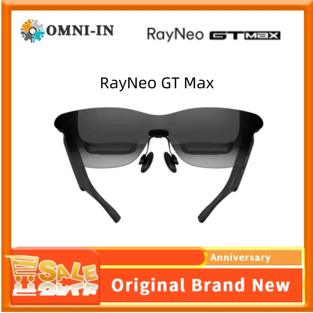 RayNeo GT Max XR Smart Glasses: 59° FOV, 267-inch Giant Screen Viewing, Native 3DoF, Dual-Layer Micro-OLED, 120Hz