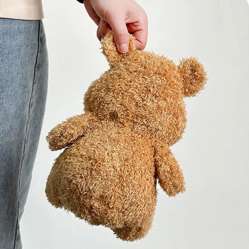 23cm Little Bear Plushie Kawai Soft Sleep Companionship Doll Cute Precious Little Bear Bedroom Decoration Birthday Gift For Girl