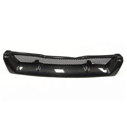 GTR Style Front Grille Grill For Nissan Skyline R33 GTS GTS-T GTST 1994-1996 Fiberglass/Carbon Fiber Upper Bumper Hood Mesh Grid