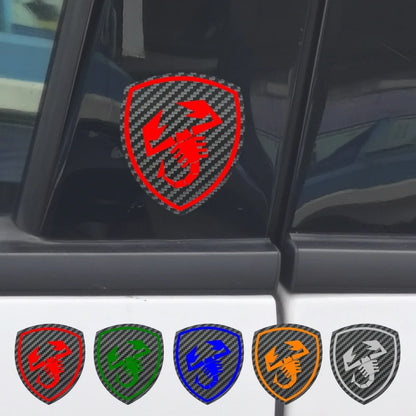 2Pcs Car Center Pillar Decorative Sticker For Fiat 500 500E 500X 500L Abarth 695 Panda Reflective Auto Sport Decor Decal Tuning