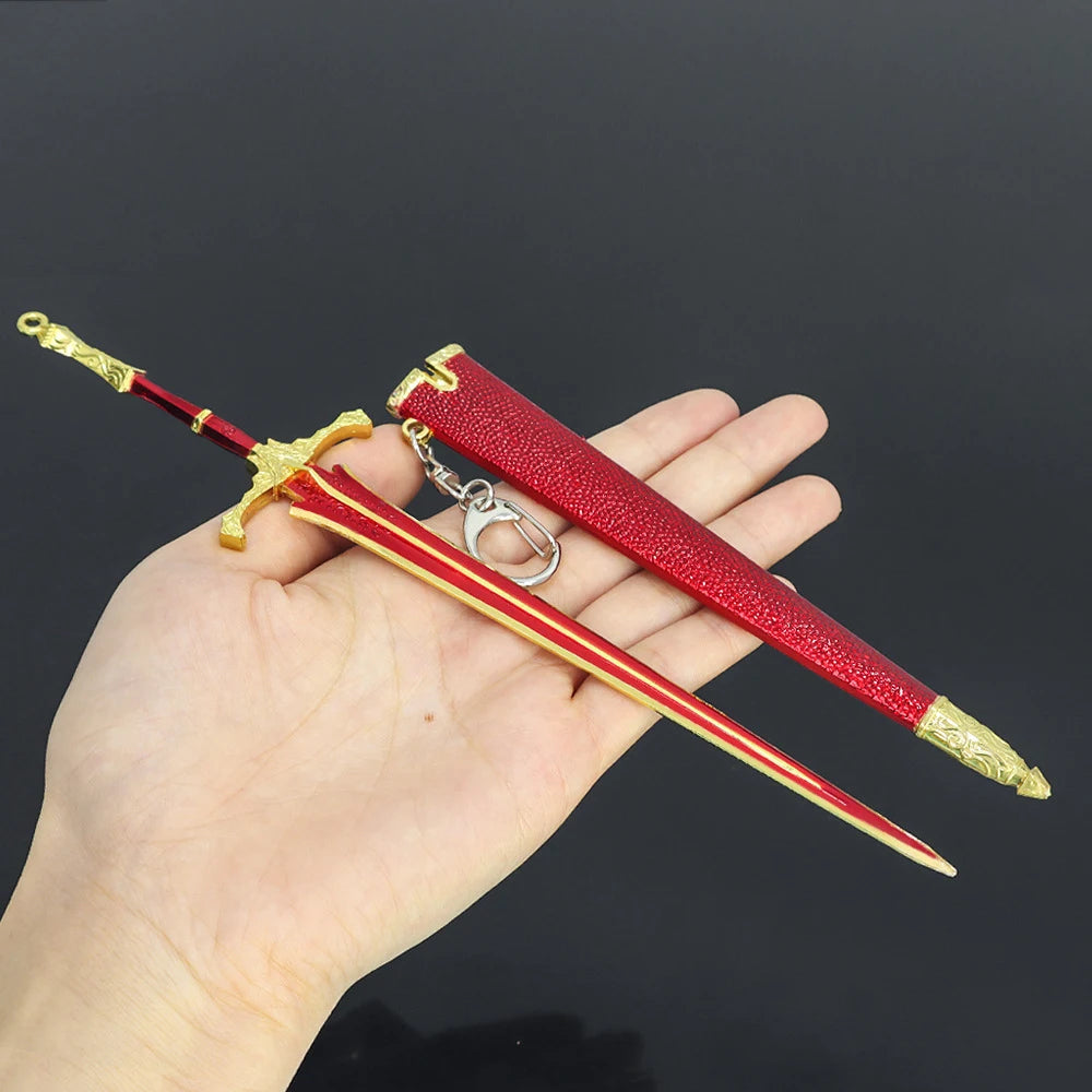 Mini Dark Moon Sword Keychain ER Game Peripherals Ranni Hand of Malenia Moonveil Sword Model Key Ring llavero Gift Toys