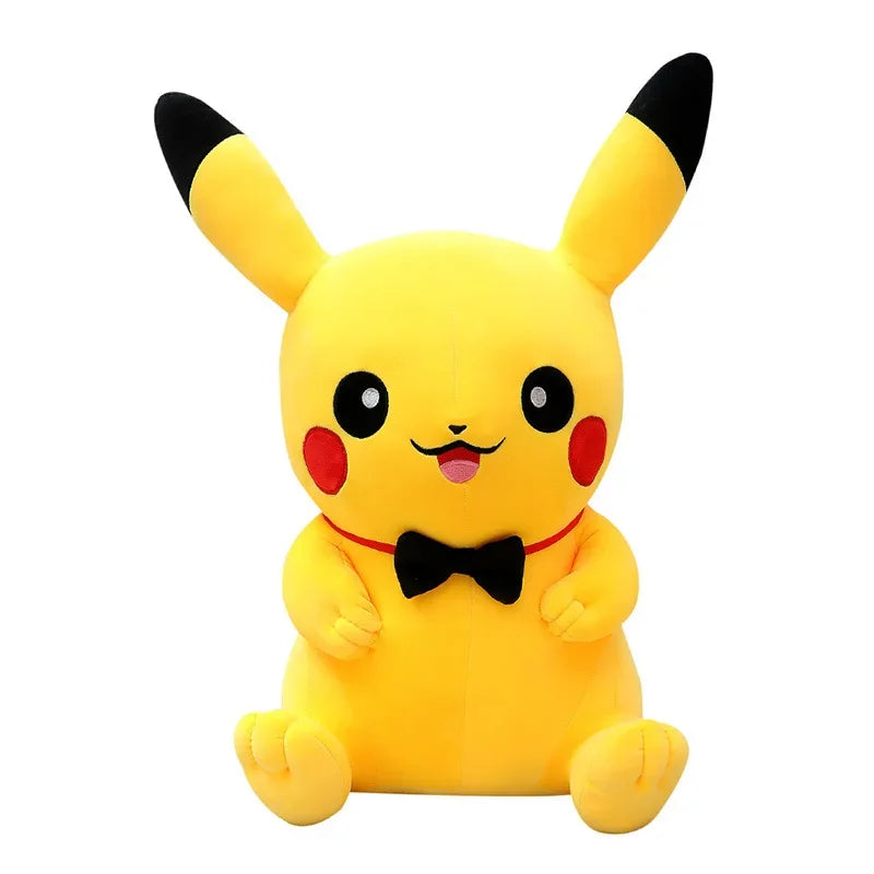Pokemon Big Size 80cm Pikachu Plush Toy Kawaii Anime Yellow Elf Plush Doll Soft Stuffed Cartoon Doll Birthday Gift for Kids Girl