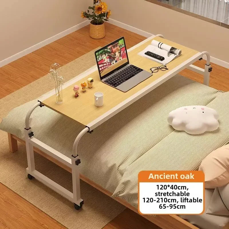 Bed Small Table 120*40cm Wholesale Bedroom Lazy Cross Bed Table Liftable Student Study Table Removable Study Desk