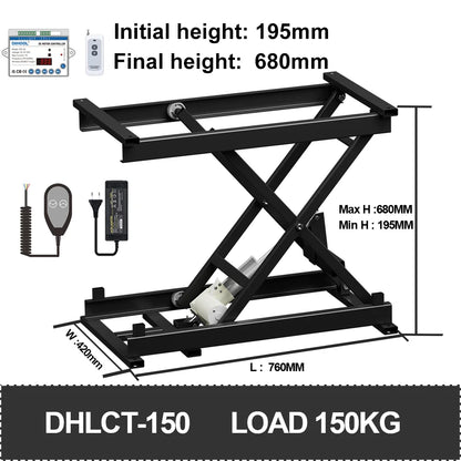 Electric Lifting Table Stand Platform 60 /120/150kg Load Tea Coffee Table Lift WIFI Remote Control Motor Drive Iron Frame