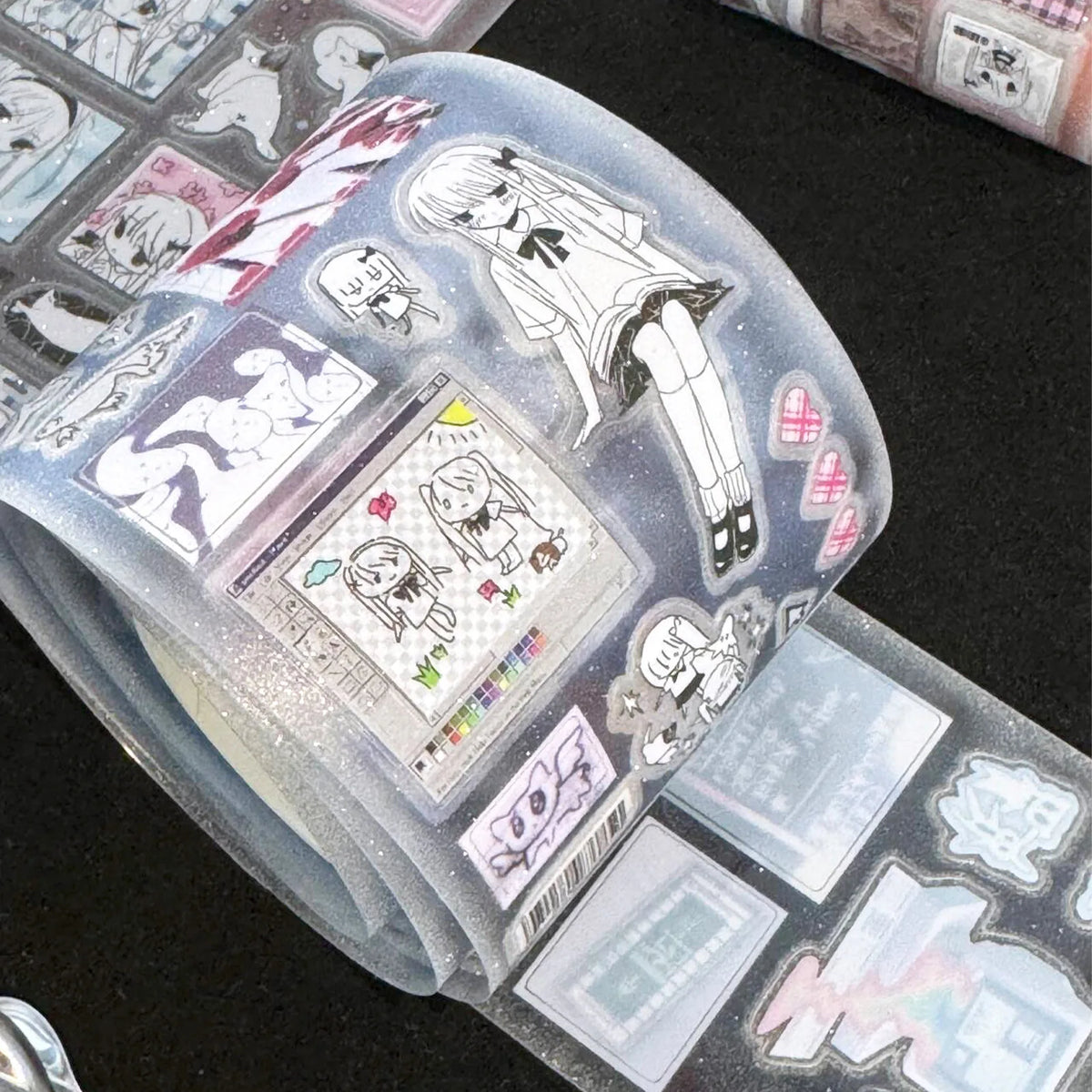 1pcs/1lot Decorative Adhesive Tapes Pieced together time Scrapbook Junk Journal DIY Paper Japanese Masking Scrapbooking Stickers