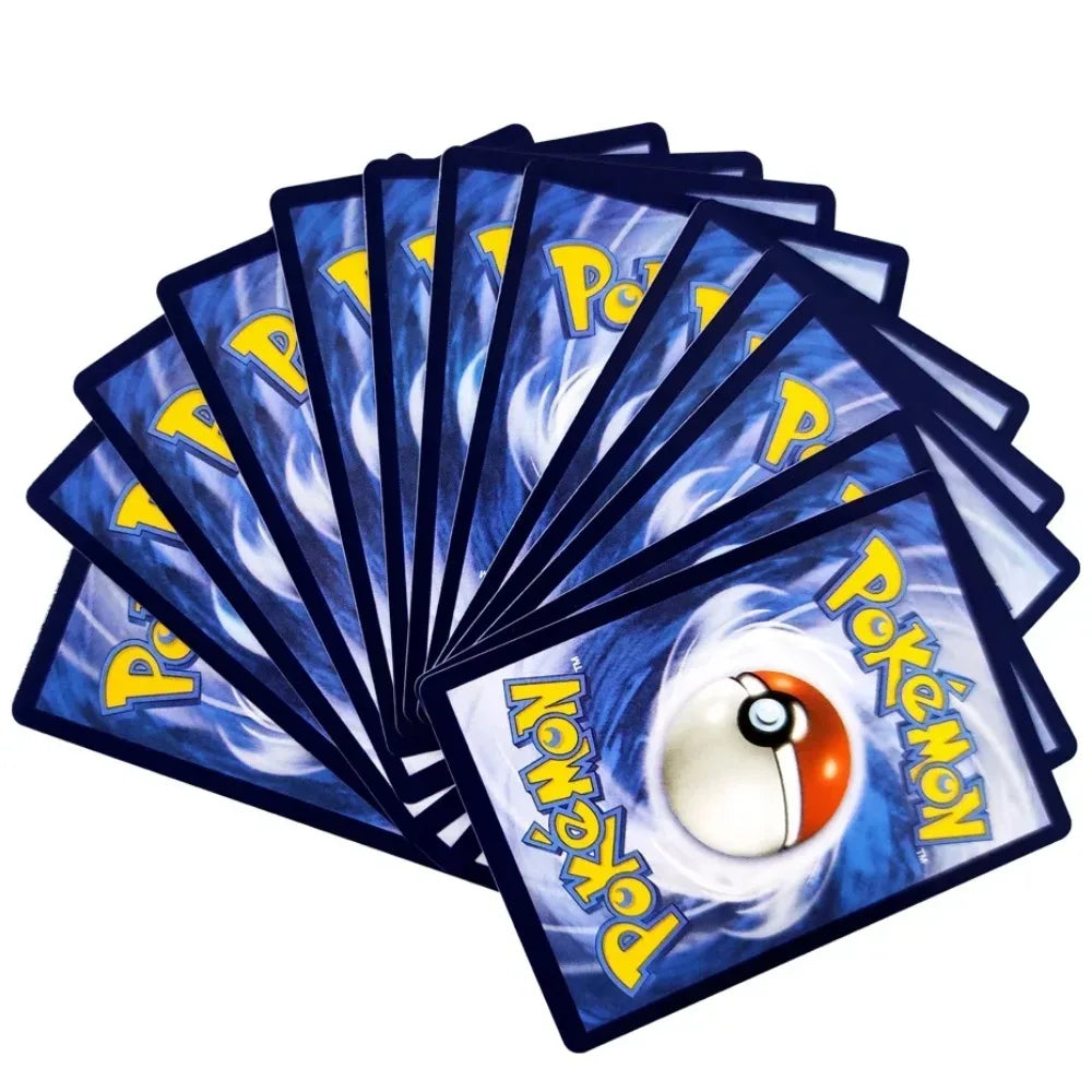 100Pcs Pokémon GX Vmax Rainbow Rare Trading Cards English French Spain Holographic Shiny Battle Game Cards Collectible Toy Gift·