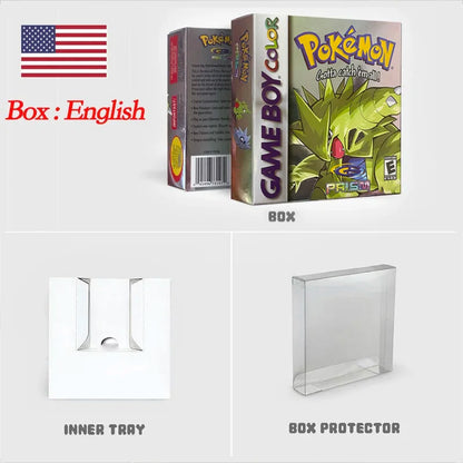 pokémon Prism USA ESP NOE Version RTC Flash Cart GBC Game Cartridge Video Game Rom Hack English Spanish German