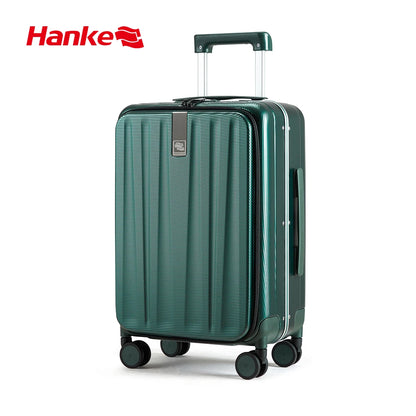 Hanke Innovative Design 20" Carry On Suitcase 24" Travel Luggage Aesthetic Narrow Aluminum Frame PC Hardside Spinner Wheel H9860