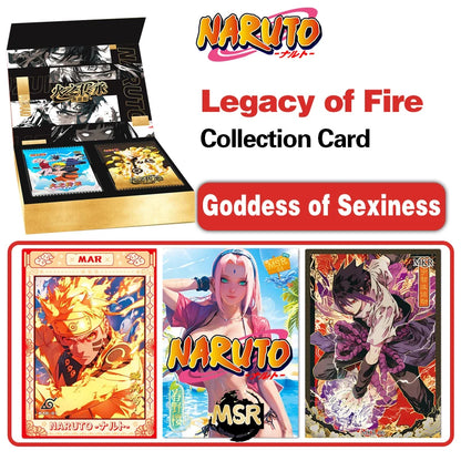 2026 New Naruto Card Edition Legacy of Fire Goddess of Sexiness Card Rare Anime Game Collectible Cards Children Toy Holiday Gift