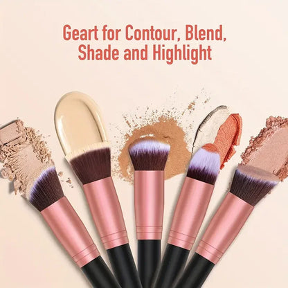 14PCS Makeup Brushes Set Professional Foundation Eye Shadow Concealers Blending Blush Brush Kabuki Soft Fluffy Women Beauty Tool