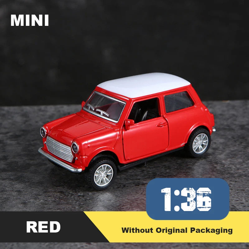 1:43 Alloy Vintage Diecast Car Model Classic Pull Back Car Model Miniature Vehicle Replica For Collection Gift For Kids Adults